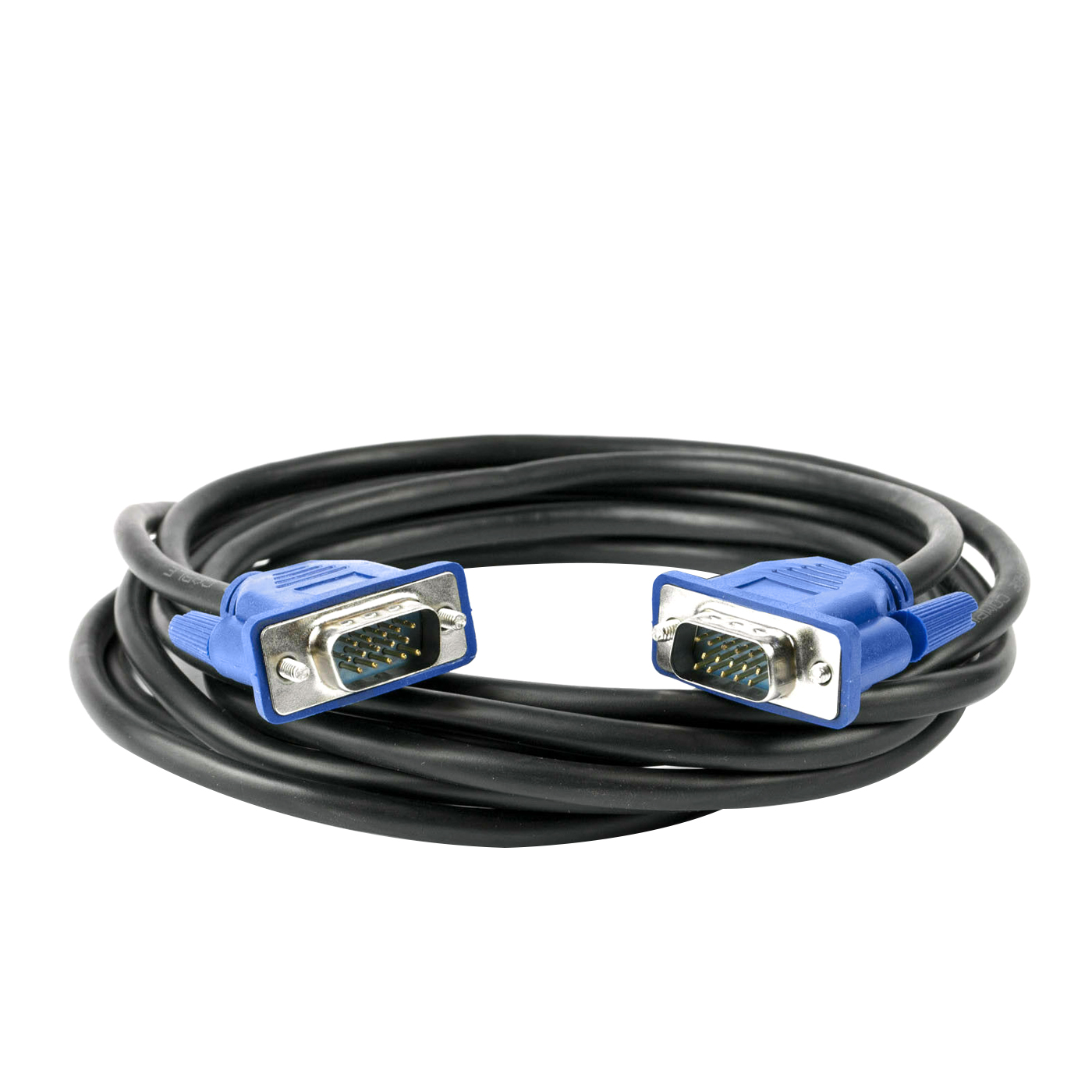 Computer Cables 1.5m 3m 5m 10m 1080P VGA HD 15 Pin Male to Male Extension Cable Cord for PC Laptop Projector HDTV Monitor Cable Length: 10m, Color: Black Blue 