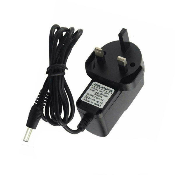 UK 3 pin Plug 5V DC 1A Cable Adapter Power Supply