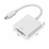 USB-C USB 3.1 to VGA MonitorProjector Adapter Male to Female Cable for Macbook