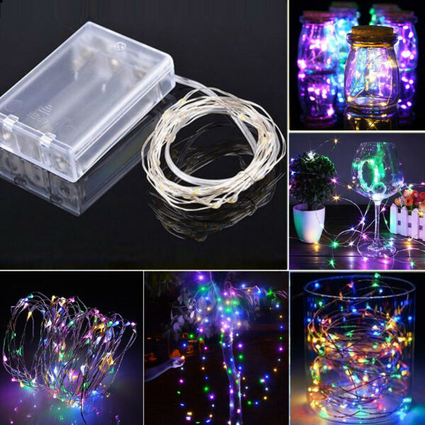 2m 20 LED Fairy String Lights Copper Wire battery Christmas Xmas Party Garden