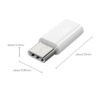 Micro USB Female to Type C Male Converter USB-C Adapter Converter Connector