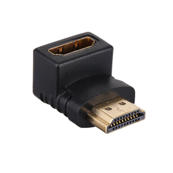 New 90 Degree Right Angle Angled HDMI Male to Female Adapter Connector Cable