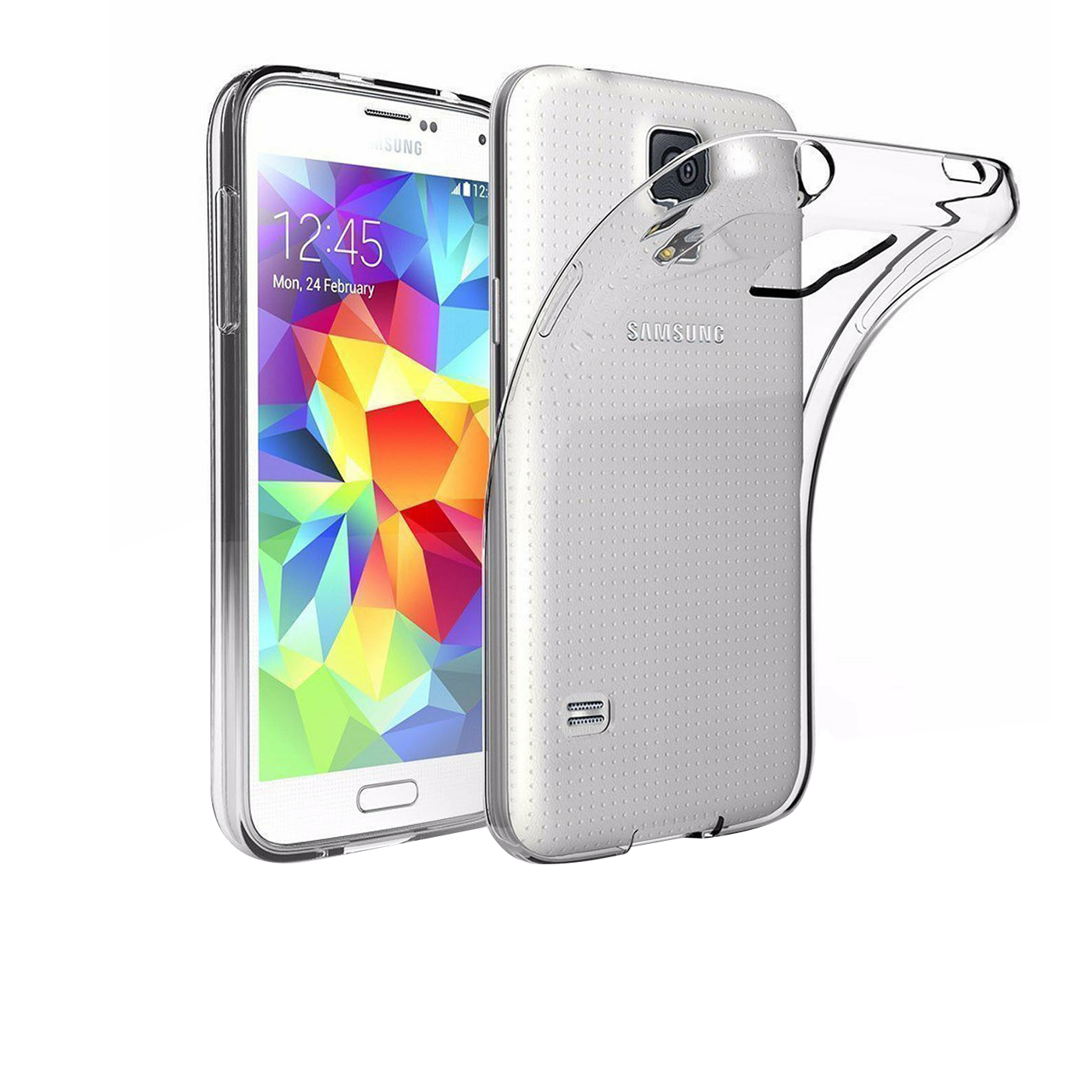visie Motivatie Net zo Samsung Galaxy S5 Silicone Gel Case Clear TPU Transparent Slim Protective  Cover – emaxsave