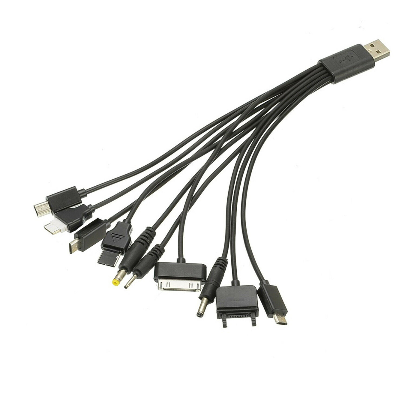 10 in 1 Universal USB Charger Cable Multifunction Charging Sync Cord for iPod iPhone PSP Camera Nokia BlackBerry,Data Line
