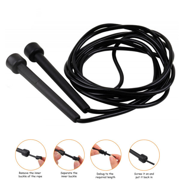 Adjustable Skipping Nylon Jumping Rope Speed Fitness Workout Exercise KidsAdult By Emaxsave