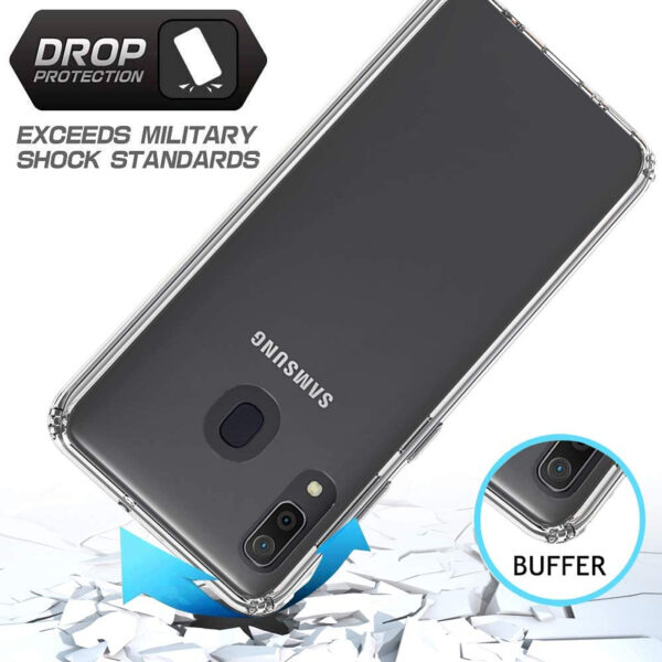 For Samsung Galaxy A20 Shockproof Cover Silicone Bumper Gel Mobile Phone Case