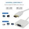 HDMI to VGA Converter Adapter Cable HDMI INPUT to VGA OUTPUT - for TV PC Monitor By Emaxsave