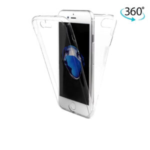360 Clear Case For iPhone 7 Plus 8 Plus Full Transparent Silicone Skin Cover