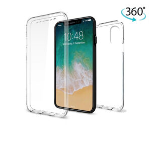 iPhone X 360 Case TPU Silicone Gel Full Body Front Back Skin Cover