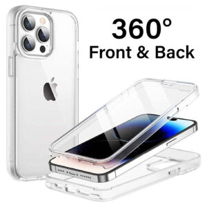 iPhone 15 Pro Max Clear 360° Case Full Body Protection Phone Cover