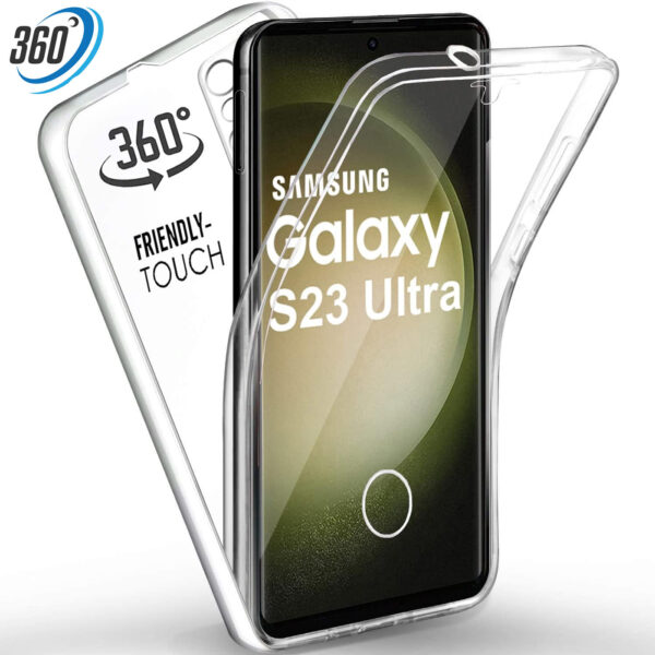 Samsung Galaxy S23 Ultra 360 Fully Body Clear Case By Emaxsave