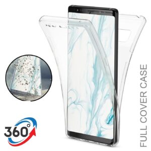 Samsung Galaxy Note 8 360 Front + Back Clear Transparent Case Cover
