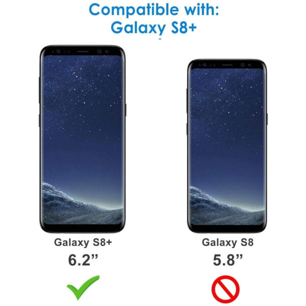 Samsung Galaxy S8 Plus 360 case Black By Emaxsave